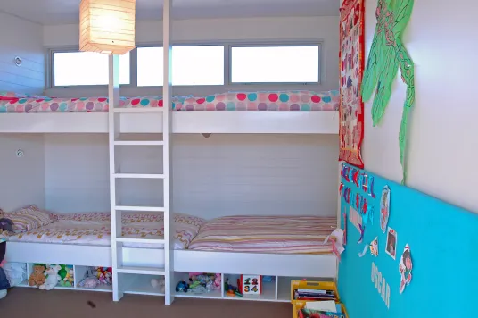 Earth House — children's bunk room
